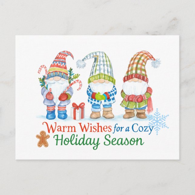 Carte Postale Whimsicale wishes for  cozy holiday season (Devant)