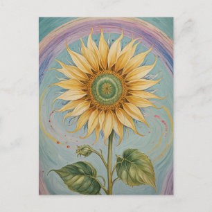 Carte Postale Whimsy de tournesol