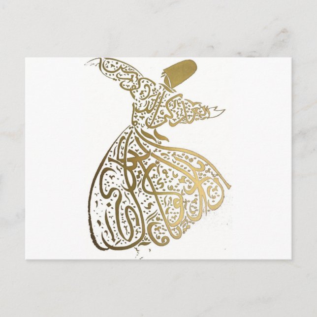 Carte Postale Whirling Sufi Dervish (Devant)