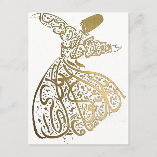 Carte Postale Whirling Sufi Dervish (Devant)