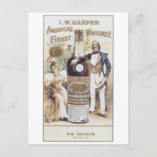 Carte Postale Whiskey Harper Americas Finest
