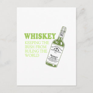 CARTE POSTALE WHISKEY IRLANDAIS