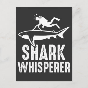 Carte Postale Whisperer de requin Plongée Plongée Ocean Diver