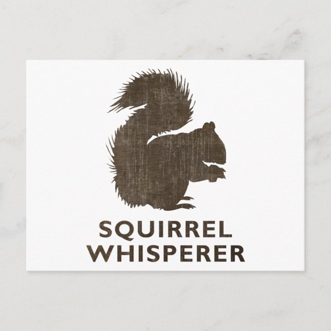 Carte Postale Whisperer d'écureuil vintage (Devant)
