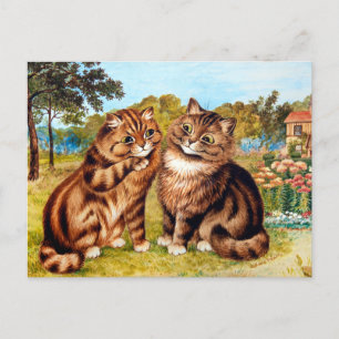 Carte Postale Whispering Cat, Louis Wain