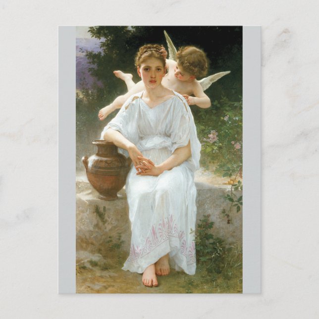 Carte Postale Whisperings de l'amour par Bouguereau (Devant)