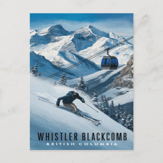 Carte Postale Whistler Blackcomb : Ski sur les sommets