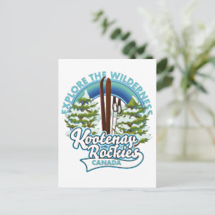 Carte Postale Whistler Canada, explorez la nature sauvage, logo