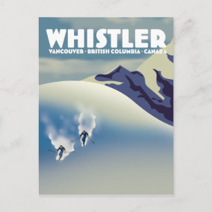Carte Postale Whistler Colombie-Britannique Canada Ski