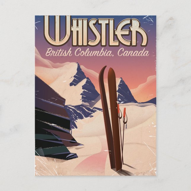 Carte Postale Whistler, Vancouver, Colombie-Britannique Affiche  (Devant)