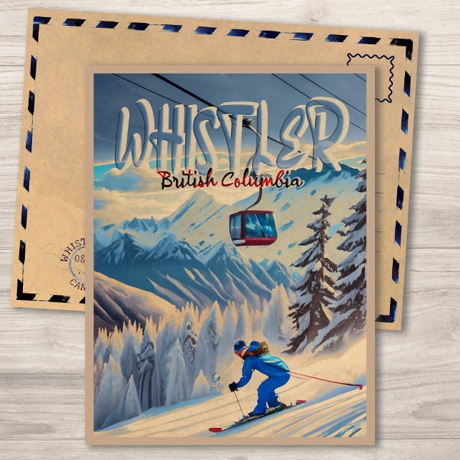 Carte Postale Whistler Vancouver Colombie-Britannique Canada Ski (Créateur téléchargé)