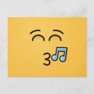 Carte Postale Whistling Face with Smiling Eyes