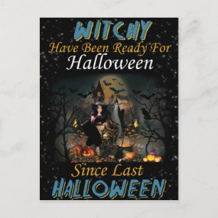 Carte postale Whitchy dit Joyeux Halloween