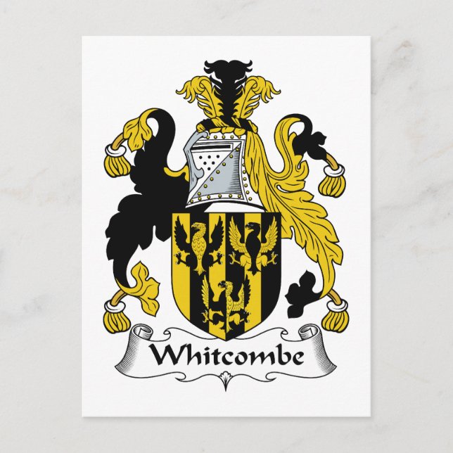 Carte Postale Whitcombe Family Crest (Devant)
