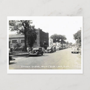 Carte Postale White Bear Lake MN Minnesota Main St Style Vintage
