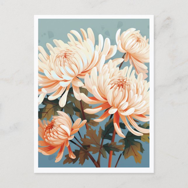 CARTE POSTALE WHITE FLOWERS #1 (Devant)