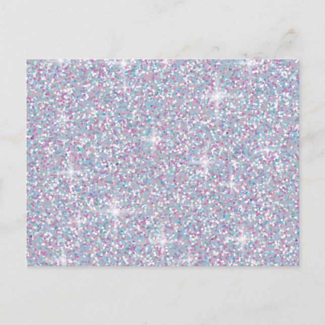 Carte Postale White iridescent brillant (Devant)