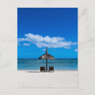 Carte Postale White Sand beach of Malope Flac Mauritius overloo