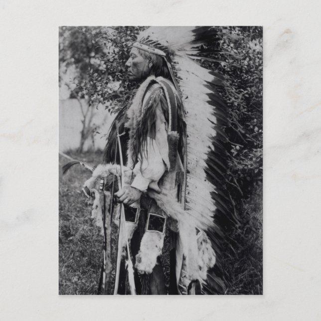 Carte Postale White Wolf, un chef Comanche, c.1891-98 (Devant)