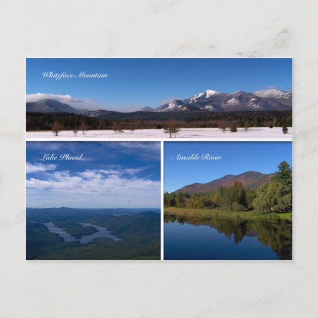 Carte postale Whiteface Mountain-Lake Placid (Devant)