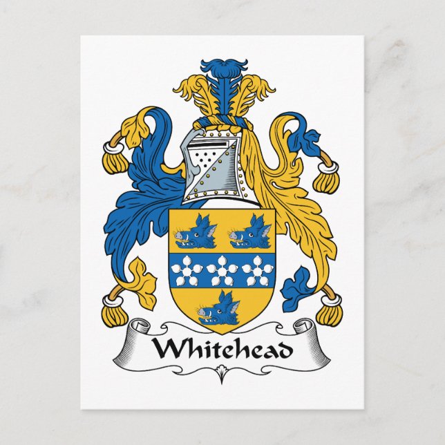 Carte Postale Whitehead Family Crest (Devant)