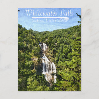 Carte Postale Whitewater Falls Cashiers Caroline du Nord