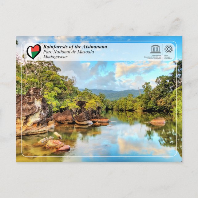 Carte Postale WHS UNESCO - Atsinanana - Parc National Masoala (Devant)