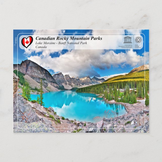 Carte Postale WHS UNESCO - Parc national Banff (Devant)