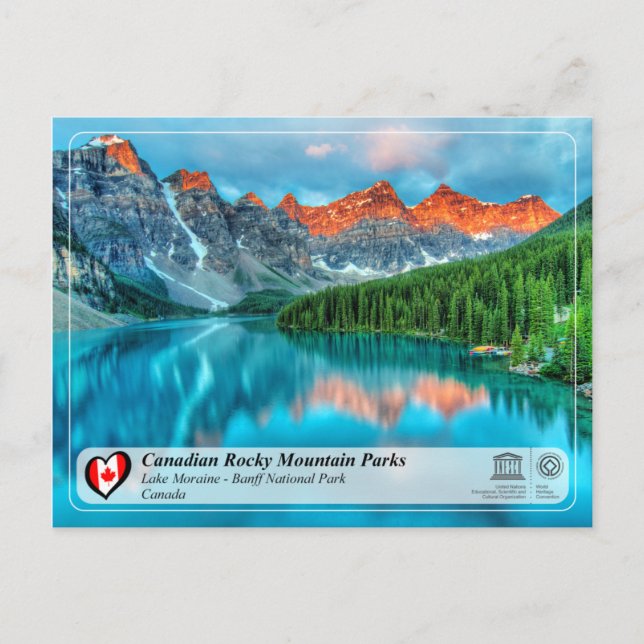 Carte Postale WHS UNESCO - Parc national Banff (Devant)