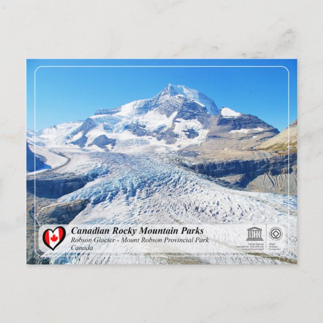 Carte Postale WHS UNESCO - Parc provincial Mount Robson (Devant)
