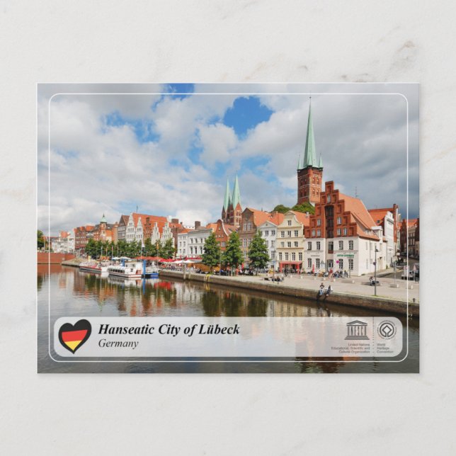 Carte Postale WHS - Ville hanséatique de Lübeck (Devant)