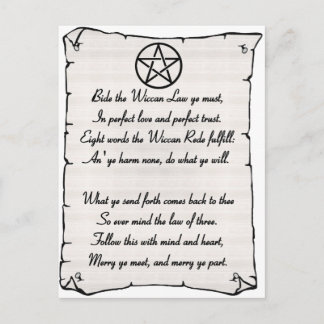 Carte Postale Wicca Reade