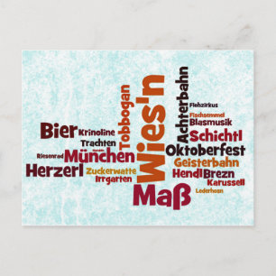 Carte Postale Wiesn Octoberfest Munich