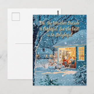 Carte Postale WiFi is So Delightful – Funny Christmas Postcard