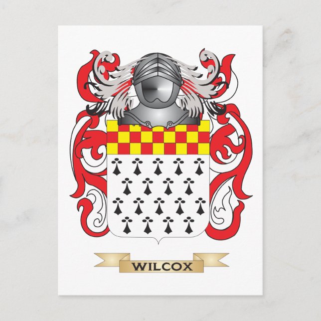 Carte Postale Wilcox Family Crest (Armoiries) (Devant)