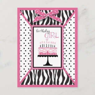 Carte postale Wild Birthday Cake Rose