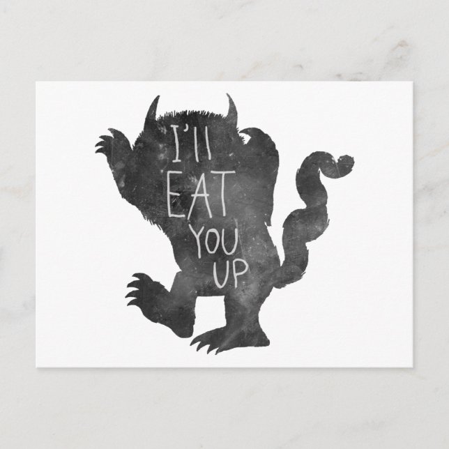 Carte Postale Wild Thing | Je vais vous manger (Devant)