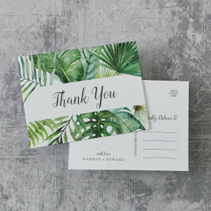 Carte postale Wild Tropical Palm Merci