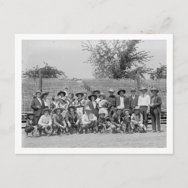 Carte Postale Wild West Performers, 29/5/1923 (Devant)