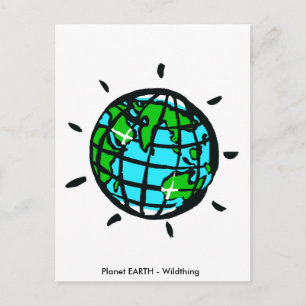 Carte Postale Wildthing -Planète TERRE -Conservation - Écologie