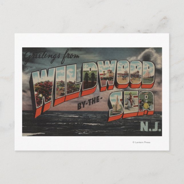 Carte Postale Wildwood by the Sea, New Jersey (Devant)