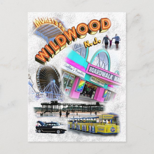 CARTE POSTALE WILDWOOD, NEW JERSEY (Devant)