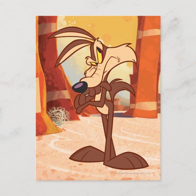 Carte Postale WILE E. COYOTE™ Armoiries croisées (Devant)