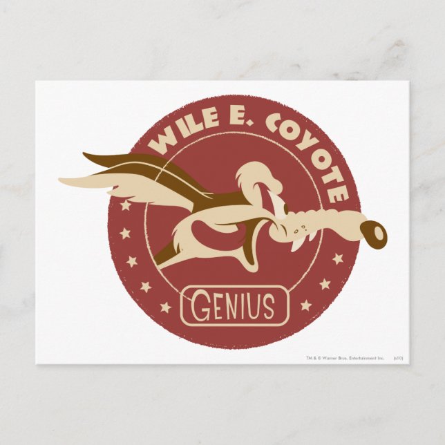 Carte Postale WILE E. COYOTE™ Génie (Devant)