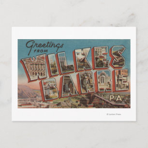 Carte Postale Wilkes-Barre, Pennsylvanie - Scènes de grandes let