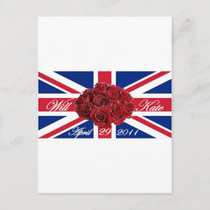 Carte Postale Will et Kate 2011 Limited Edition Commemorative