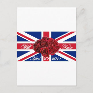 Carte Postale Will et Kate 2011 Limited Edition Commemorative
