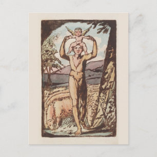 Carte Postale William Blake, Chansons d'expérience, Imprimerie a