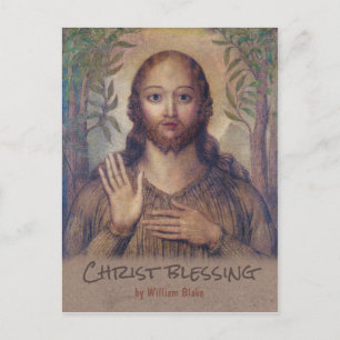 Carte Postale William Blake Christ bénir Le sauveur CC0071