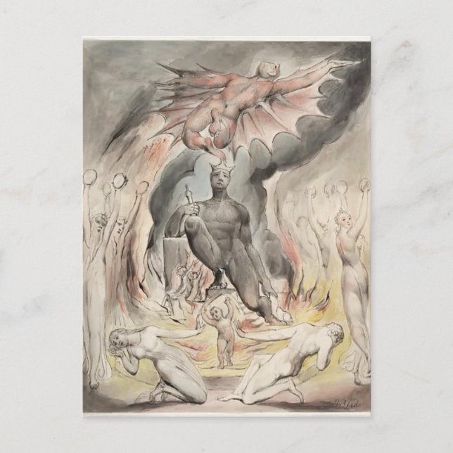 Carte Postale William Blake : Illustration La Nativité de Christ (Devant)
